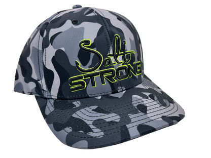 Blackout Camo Performance Hat (Chartreuse Accents)