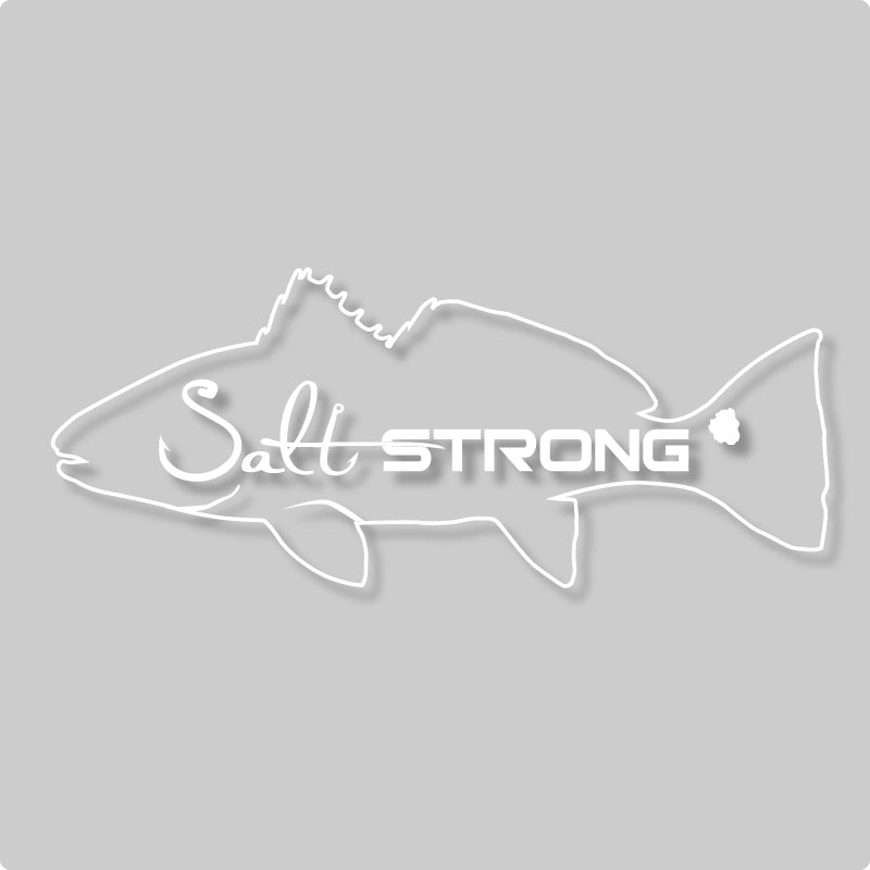 Salt Strong Fish Outline Decals