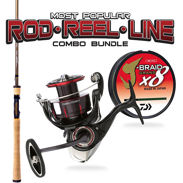 Most Popular Inshore Rod, Reel, & Line Combo Bundle