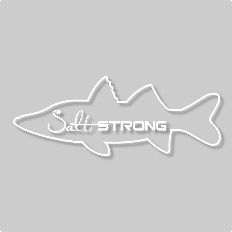 Salt Strong Fish Outline Decals