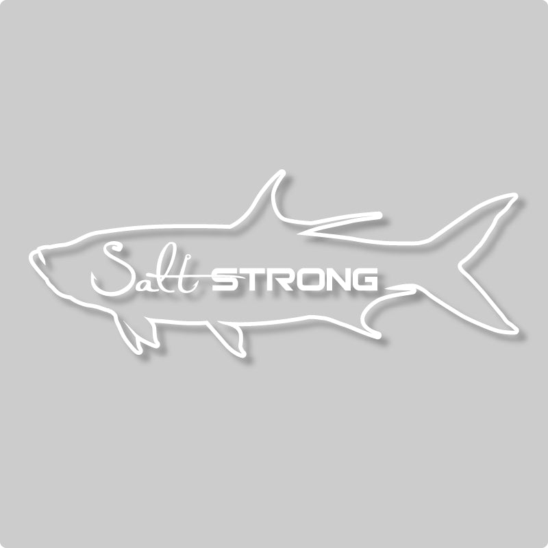 Salt Strong Fish Outline Decals