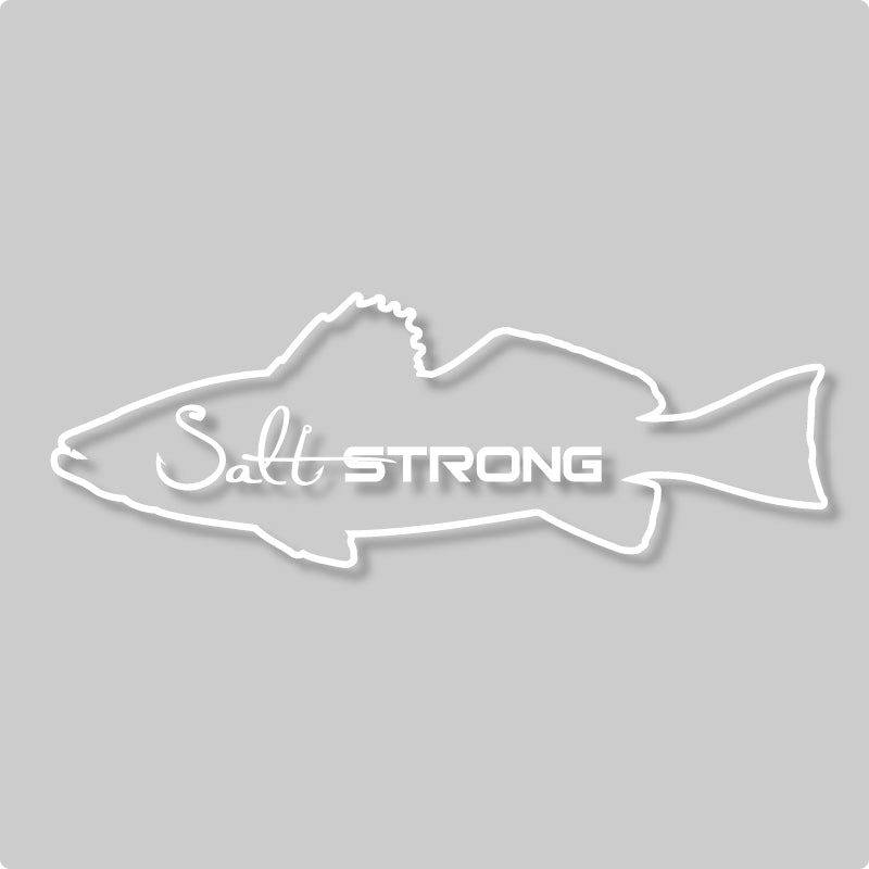 Salt Strong Fish Outline Decals