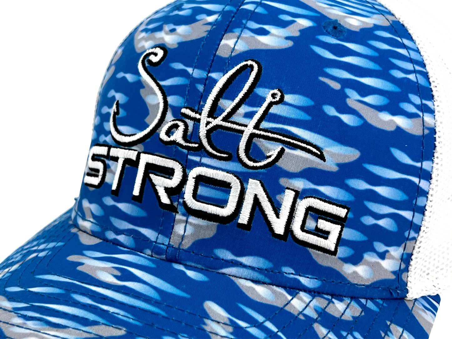 Flats Blue & White Camo Hat