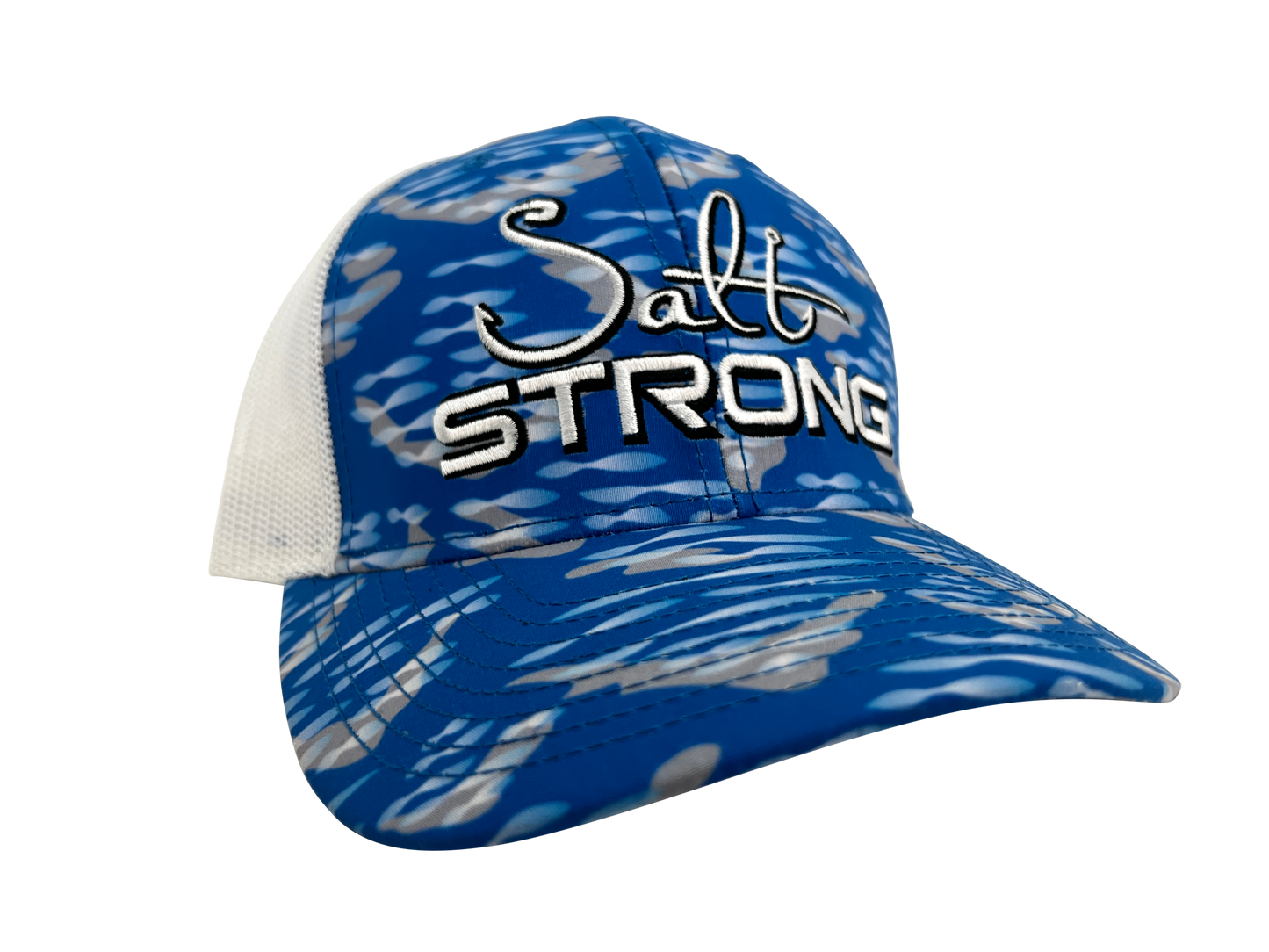 Flats Blue & White Camo Hat