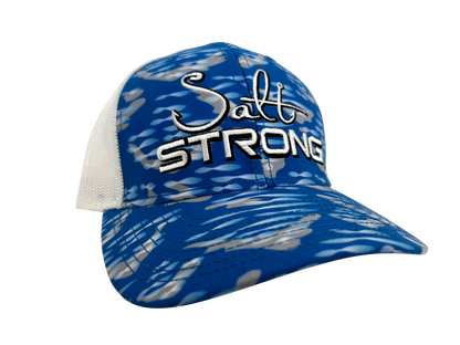 Flats Blue & White Camo Hat