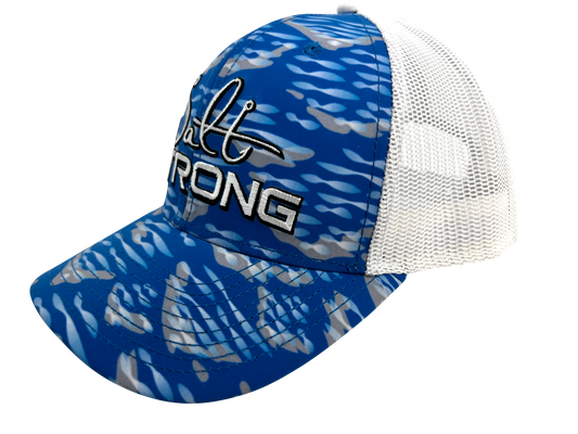 Flats Blue & White Camo Hat